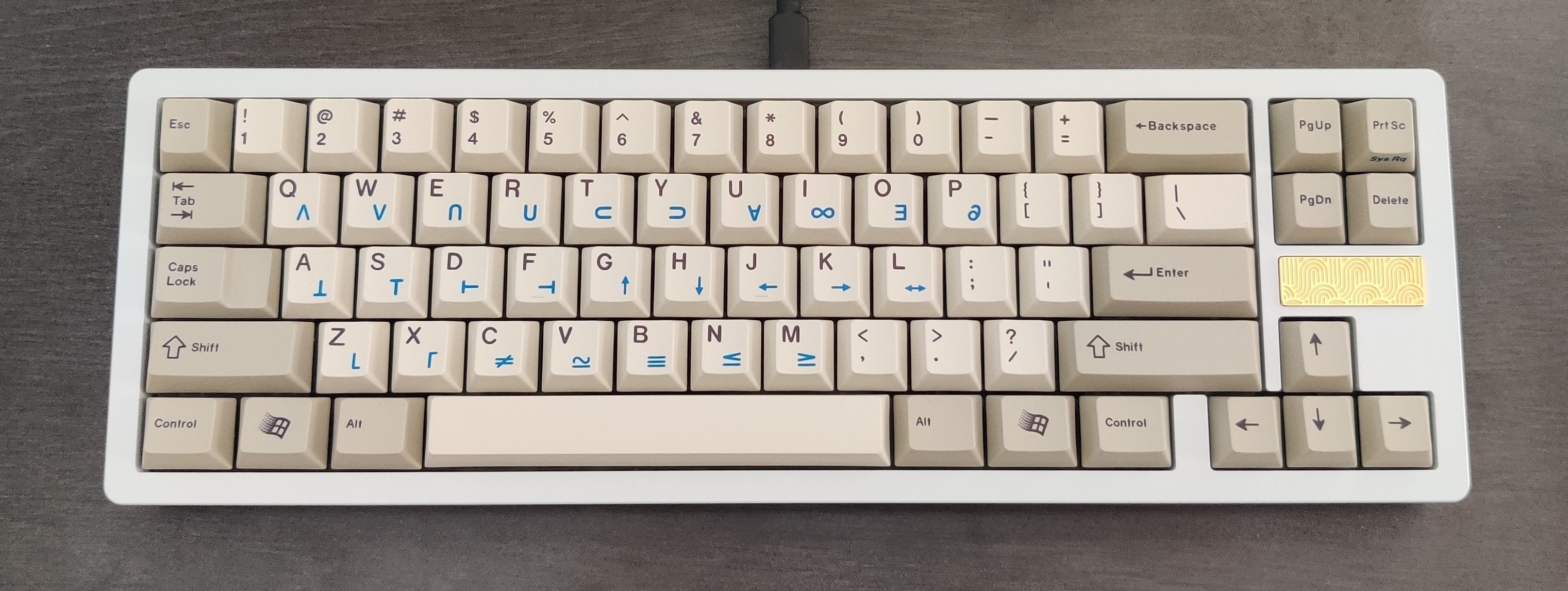 A picture of the Ikki68 Aurora keyboard